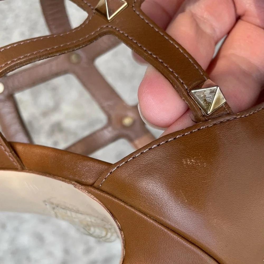 Valentino Rockstud Caged Gladiator Stiletto Sandals, size 38.5 - Picture 10 of 11